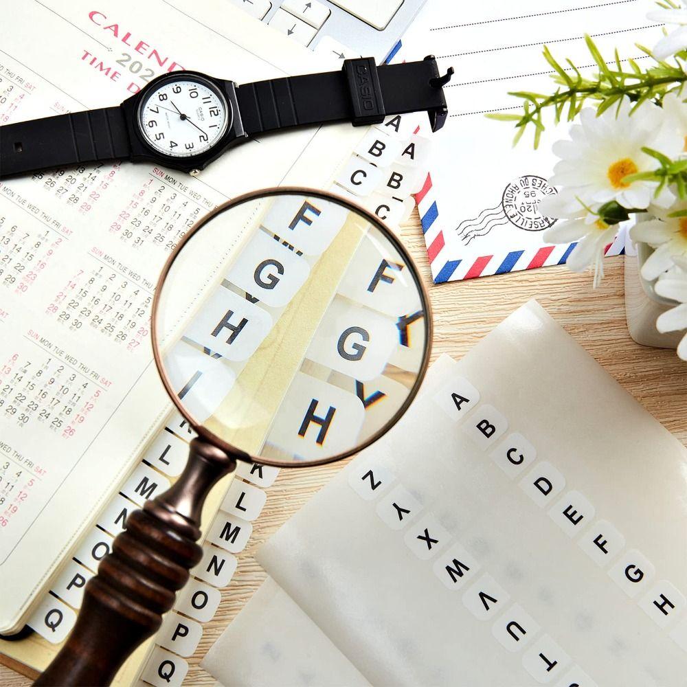 A-Z Sticky Tabs White Book Tabs 8 sheet Index Tabs Notebooks