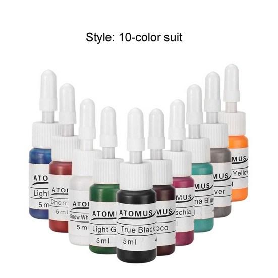 10 шт 80 г чернила для татуировки гигиенические долговечные синтетические чернила для татуировки в бутылке для кожи