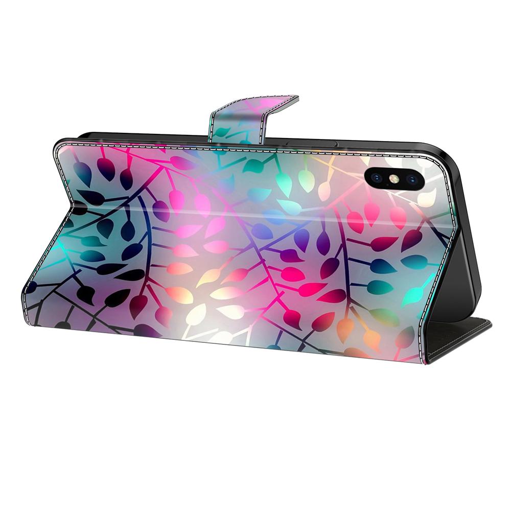 Красочный узор в виде листьев с рисунком корпуса мобильного телефона для iPhone Samsung Xiaomi Redmi Motorola Nokia Sony LG кожаный чехол