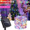 100/200/300 LEDs Solar Fairy Lights Outdoor Festoon Waterproof Garland String Light Yard Path Christmas Tree Party Decoration