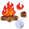 Надувной реквизит для костра Игрушки для костра Реалистичные водонепроницаемые Искусственное пламя Компактный надувной