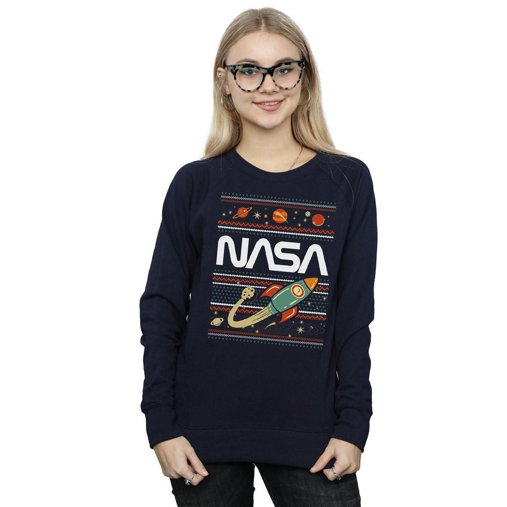 NASA Womens/Ladies Fair Isle Sweatshirt