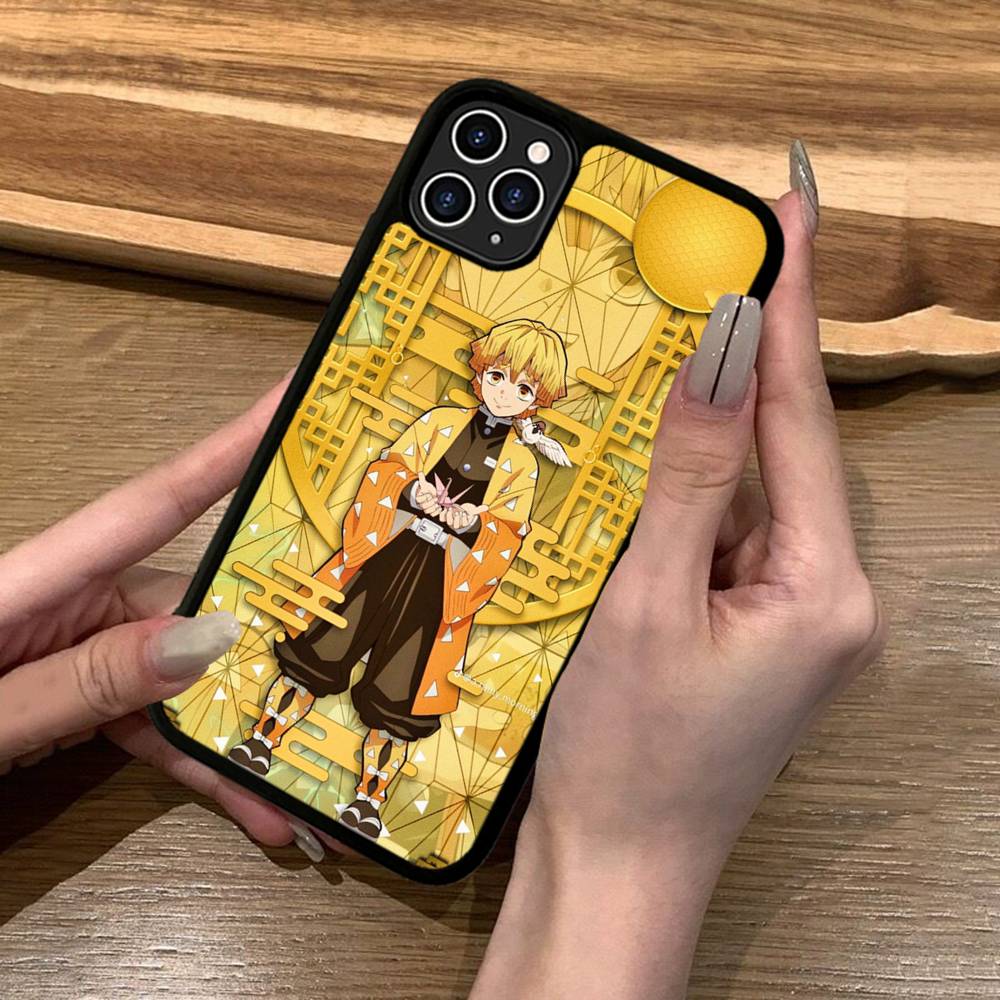 Zenitsu Agatsuma Phone Case Silicone PC+TPU For For IPhone 11 12 13 14 15 16 Plus Pro Max Cover