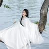 Chinese Style Hanfu For Women In The Wei And Jin Dynasties, White Big Sleeves, Elegant And Magical Girl Suit