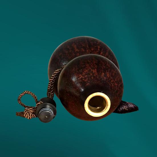 Бутылка для воды из тыквы 500/1000 мл с плетеным ремешком, герметичная, спортивная, дорожная, винтажная, в китайском стиле, с изображением короля обезьян Укун