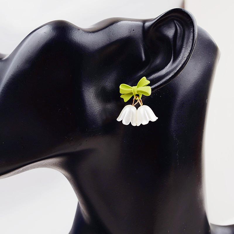 Эстетизм Литература Серьги-капельки Маленькая Чистая Свежая Милая Девушка Цветок Ландыша Серьги Студенты Элегантные Нежные Серьги