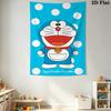 Doraemon'S Blue Adventure Tapestry Fashion Print Background Cloth Atmospheric Background Cloth Christmas Gift Homestay Soft Decoration Tapestry