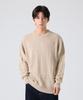 AGOD Crew Neck Oversized Cable Sweater Knit [Beige]