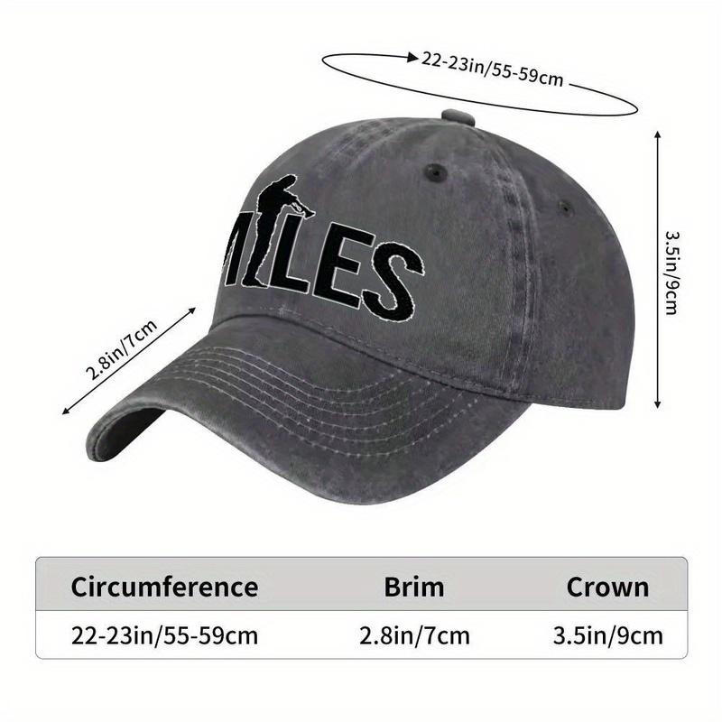 Miles Davis Inspired Baseball Cap Lightweight Adjustable Snapback For Men Women