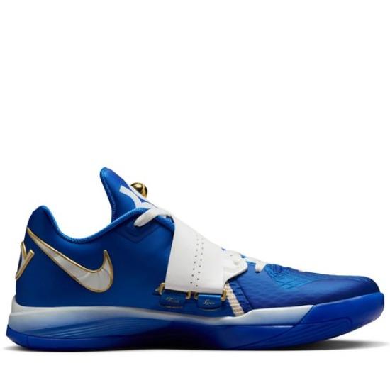Nike Zoom KD 4 The Real MVP 'Hyper Royal' FZ3540-400 Мужские Синий Белый Золотой