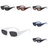 Retro Square Sunglasses Uv400 Protection Black Frame Grey Lens Fashion Streetwear Sunnies