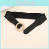 Fashion Belt For Women With Round Buckle And Elastic Waist Closure For Dresses And Coats