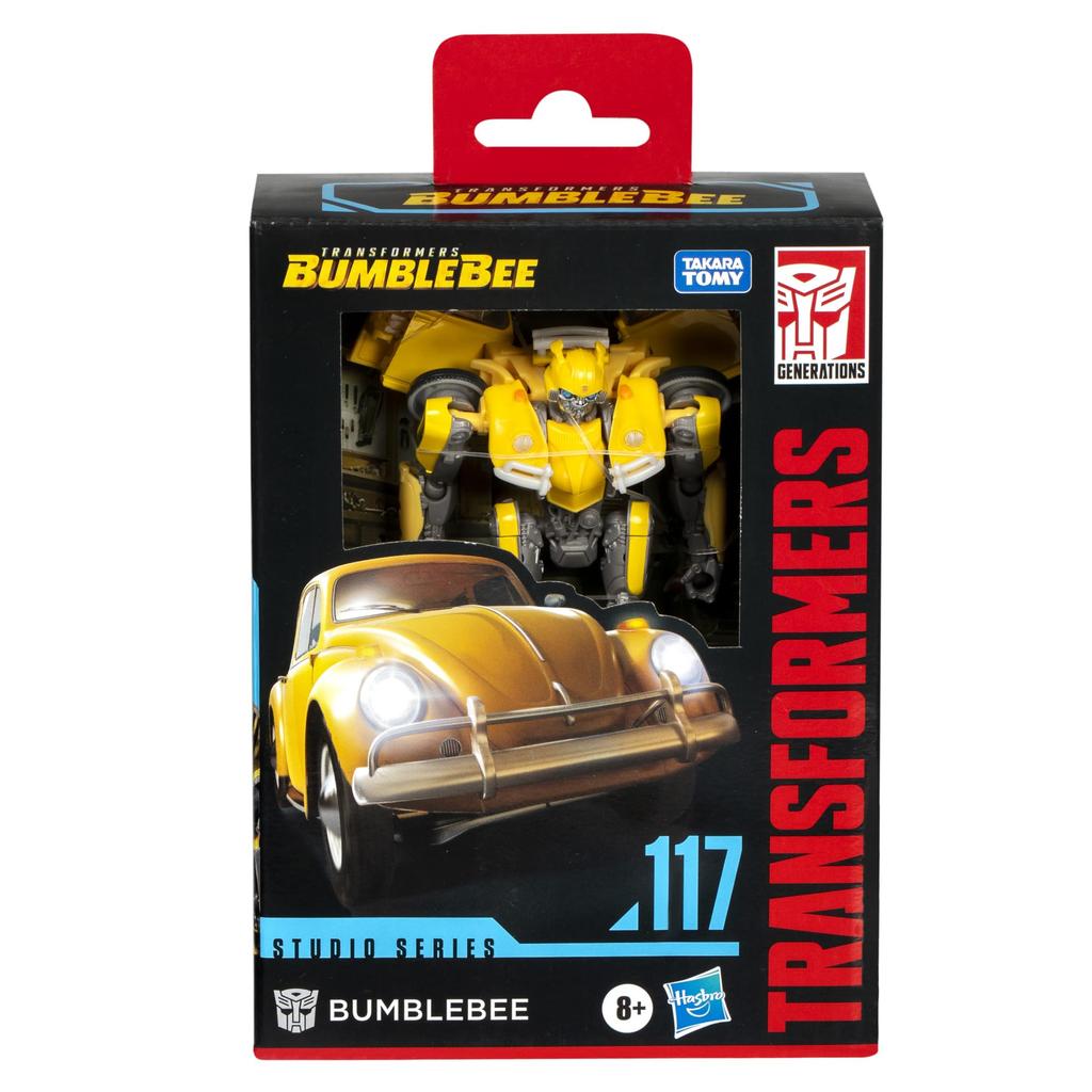 Transformers Toys Studio Series Deluxe Class Bumblebee 117 Bumblebee 4.5-inch Transforming Action Figure Ages 8+