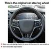DIY Car Steering Wheel Cover For Cadillac ATS 2013- CTS 2014- ELR 14-18