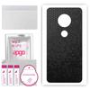 apgo Protective Skin Sticker for the Back Compatible with Motorola Moto G7 Plus, Wrap Film, Foil, Vinyl - Pattern Black Honeycomb