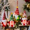 Christmas Decorations LED Lights Star Striped Hat Knitted Small Pendant Forest Old Man Gnome Pendant