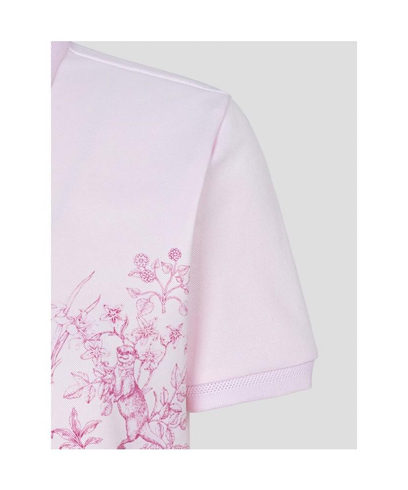 BEANPOLE GOLF [Daria Song] Women'S Patterned Collared Short Sleeve T-Shirt - Light Pink