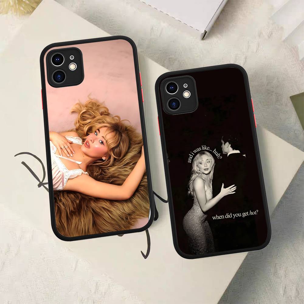 Певец S-Сабрина К-Карпентер Для IPhone 16 13 15 11 12 14 Pro Max 15 16 Plus X XS MAX Матовый чехол для телефона