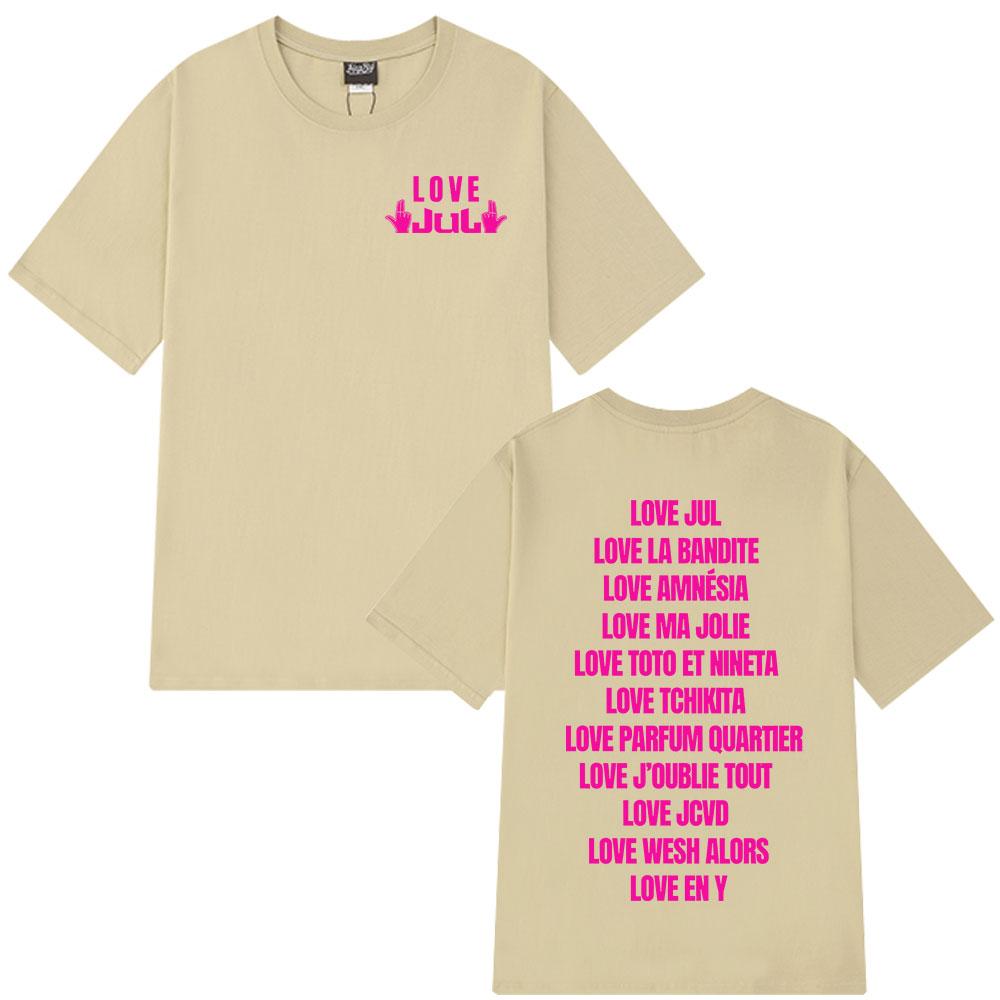 Rapper Love Jul Tshirt Unisex Women Clothing Fashion Hip Hop Tshirt Casual Cotton Short Sleeve Oversized Tops Streetwear Unisex