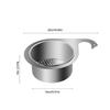 Stainless Steel Swan Sink Strainer Basket Removable Goosehead Storage Drainage Basket Kitchen Sink Hanging Wet Dry Drainage Rack