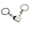 1 Pair Detachable Heart Pendant Keychain Matching Brick Key Ring Couple Lover Key Chain Valentine Day Gift