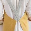 Household kitchen cross apron strap fabric cotton apron home restaurant milk tea shop sleeveless overalls