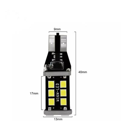 Direal 2 шт. Светодиодная лампа T15 W16W Canbus Сверхяркая 6500K Белый 2835 SMD 921 912 T16 902 Светодиодные фонари для автомобиля Задний фонарь заднего хода