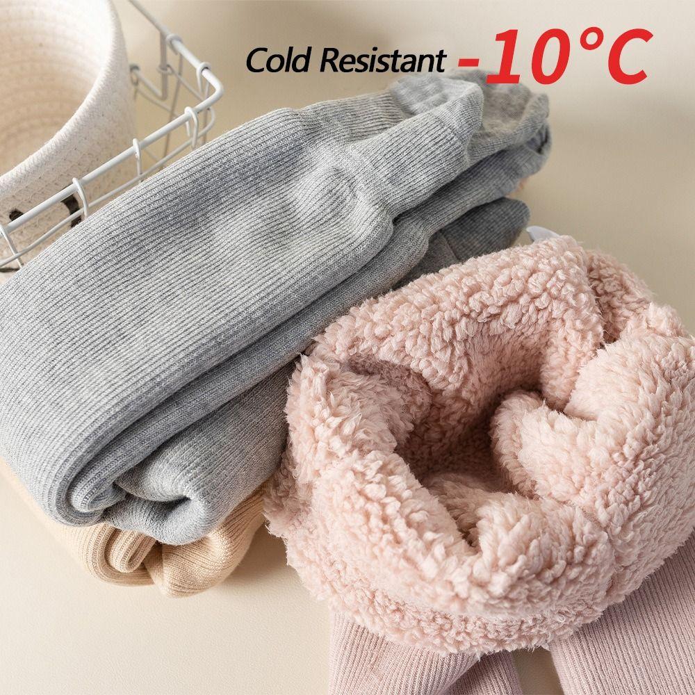 Однотонные теплые колготки Утепленные детские леггинсы Модные детские брюки