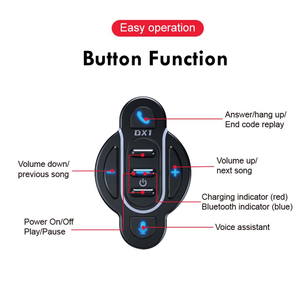 Универсальный интеллектуальный беспроводной пульт дистанционного управления Bluetooth 5.4, кнопка мультимедиа для рулевого колеса автомобиля, мотоцикла, велосипеда, водонепроницаемый руль для шлема, наушники