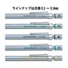 Механический карандаш Pentel GraphGear 500, 0.5 мм, XPG515, Низкогравитационный дизайн, Направляющая трубка 4 мм, Рифленая рукоятка, с окошком-индикатором