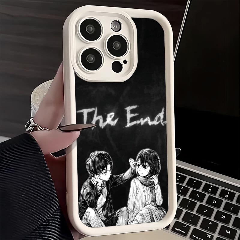 Чехол для телефона iPhone 17 Air 16E 15 16 Pro Max A-Атака на Титанов Микаса Чехол 14 Plus 13 12 Mini Мягкий силиконовый Fundas