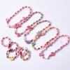 1Sets Wooden Beaded Cartoon Animal Necklace Girl Party Supply Gift