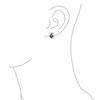 Cubic Zirconia Crown Infinity Blue Purple Mystic Rainbow Heart Shape CZ Stud Earrings Necklace Pendant Jewelry Set for Sterling "AAA Women. .925