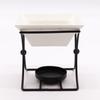 Oil Burner For Wax Melts Ceramic Metal Square