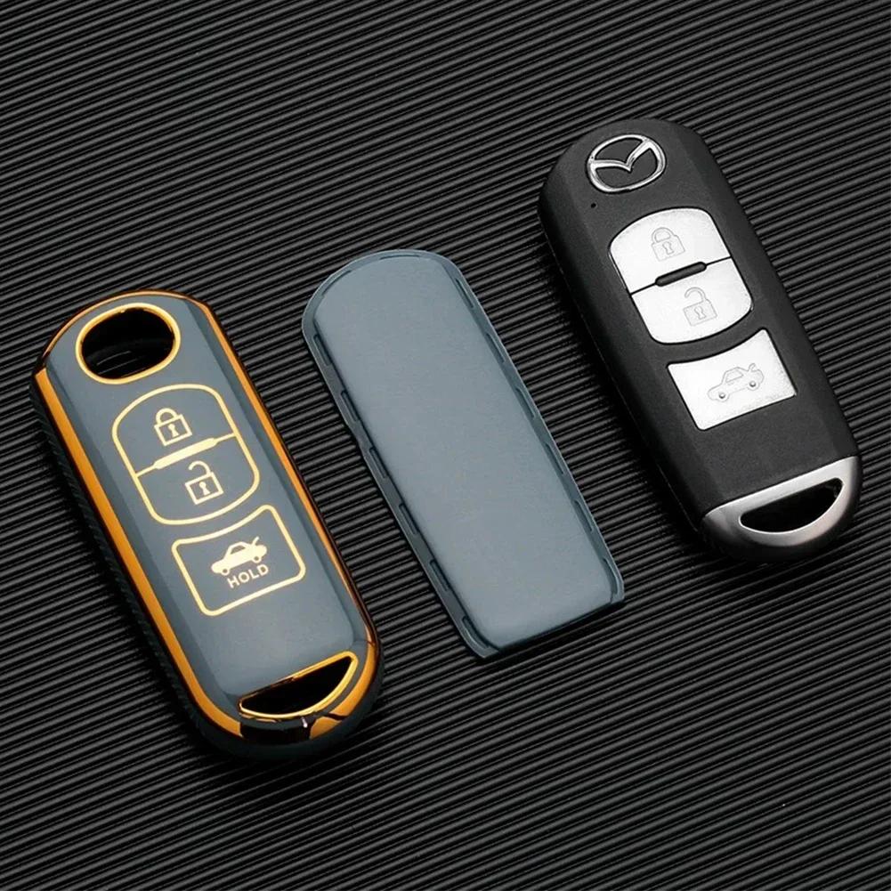 New Tpu Car Remote Key Case Cover For Mazda 2 3 6 Atenza Axela Demio CX-5 CX5 CX-3 CX7 CX-9 2015 2016 2017 2018 2019 Accessories