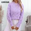 Women's Plus Size Half High Neck Twist Knit Sweater Autumn and Winter Loose Twisted Flower Pullover Sweater