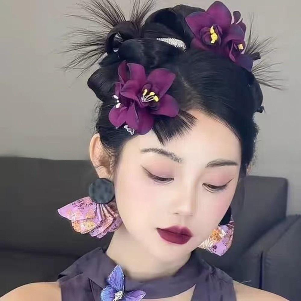 Bohemian Flowers Hair Clips Plastic Hair Accessories New Sweet Barrette Seaside Vacation