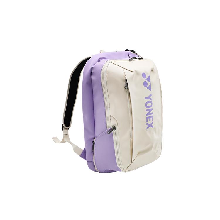 YONEX Fabric+Artificial Leather Backpack Regular Unisex Light Purple/Beige Black/Black Lime Green/Blue Gray/White Green BA82412CR
