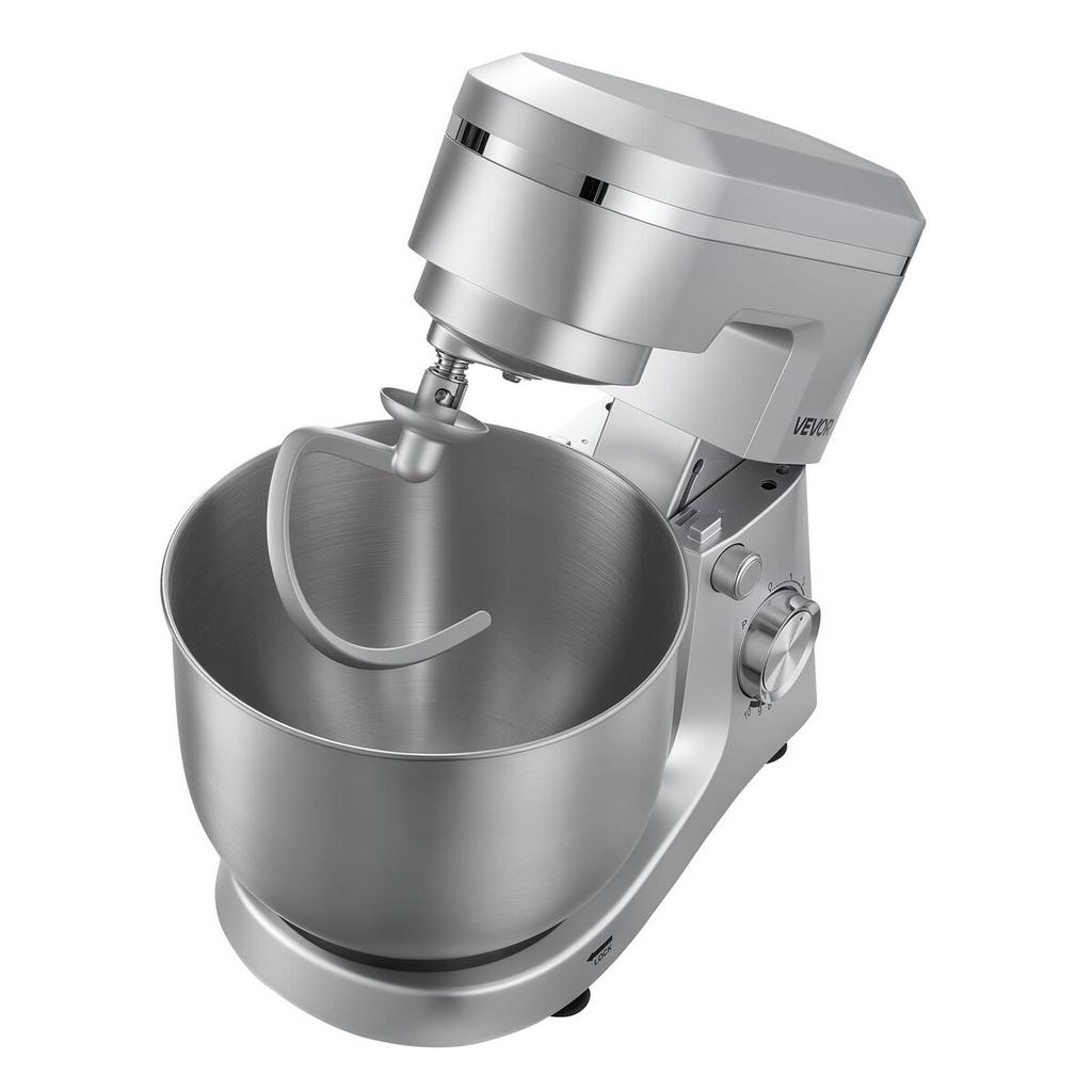 Stand Mixer, 5.7 L Electric Kitchen Mixer, 1500W Dough-Mixer, 10 Speeds Tilt-head Food-Mixer with Stainless Steel Bowl, Dough Hook, Whisk, Beater, for