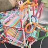 Детские DIY блоки из соломинок, STEM образовательные волшебные палочки, креативные взаимозацепляющиеся строительные игрушки для малышей