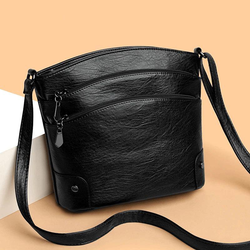 2025 New Multi-Layer Bucket Bag Crossbody Bag Vintage Shoulder Bag Fashionable Versatile Multifunctional Crossbody Bag