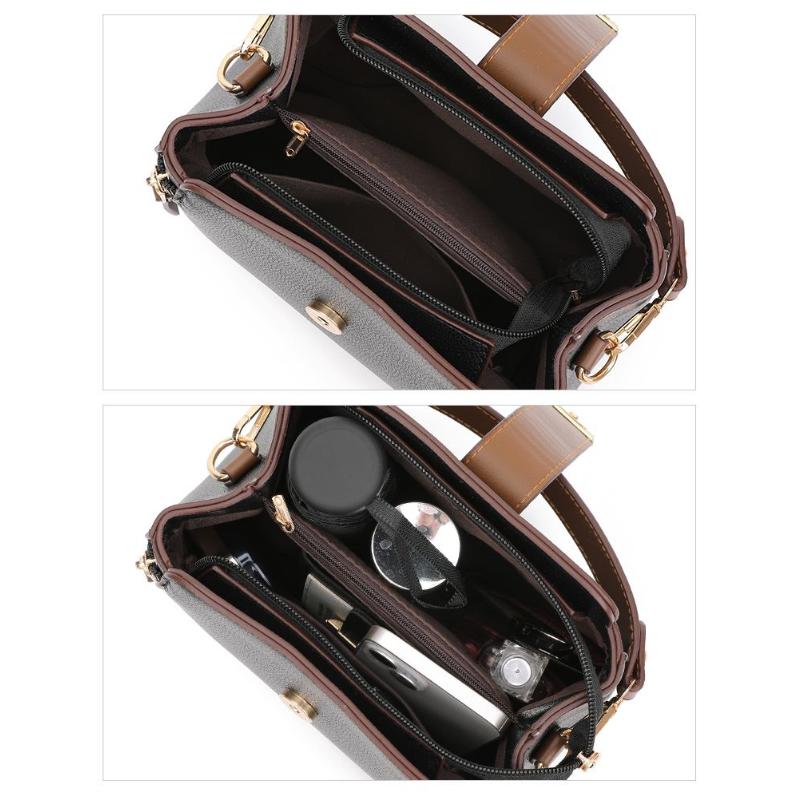 Женская сумка, маленькая упаковка, модная универсальная сумка через плечо, однотонная сумка-ведро большой вместимости