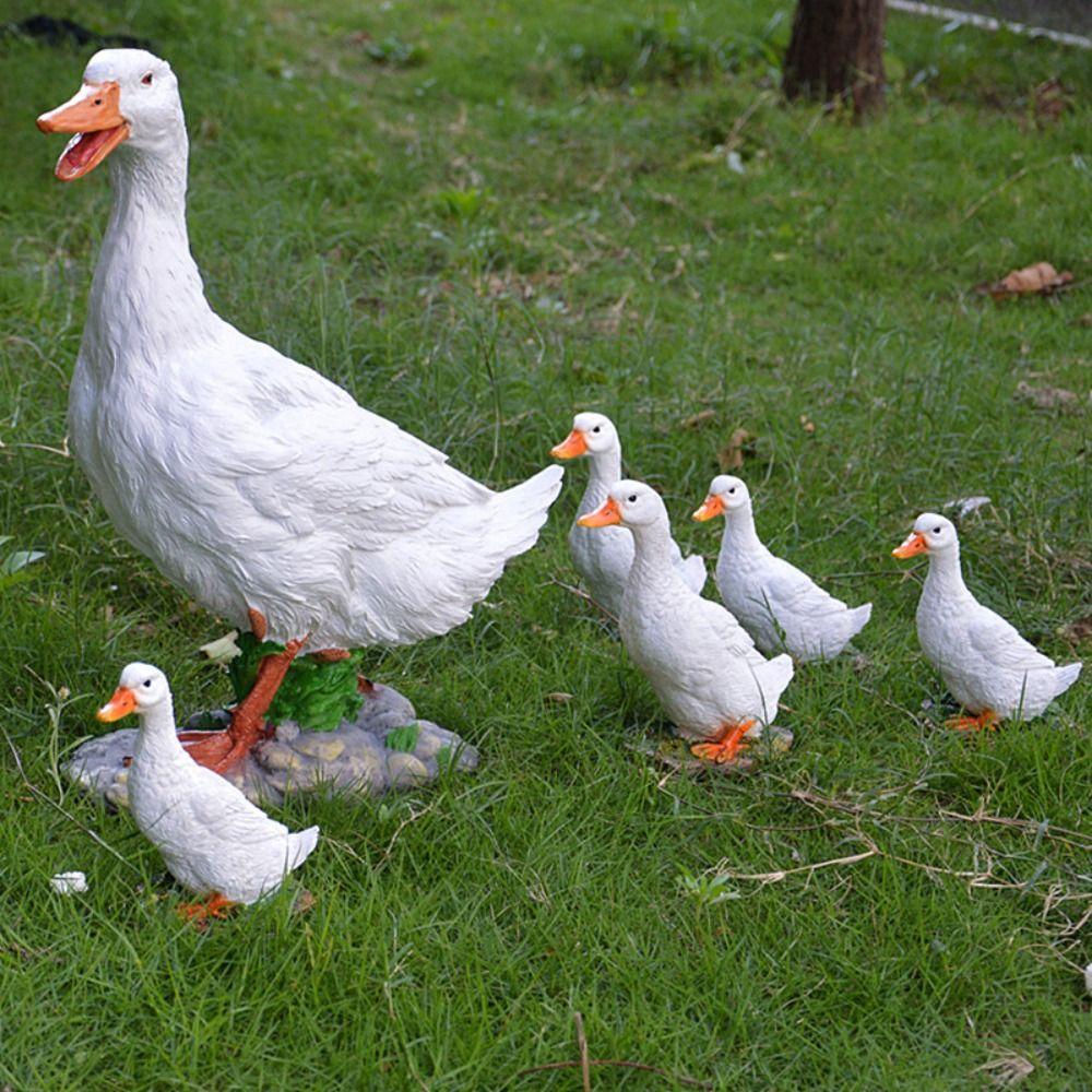 pcs For Outdoor LIfelike Simulation Duck Large Park Landscape Duck Model Resin Crafts Garden Decor