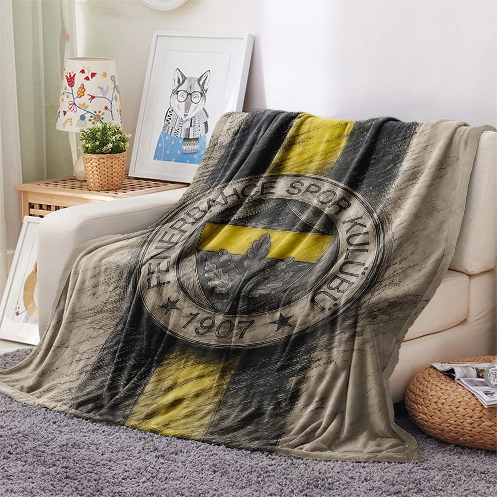 Fenerbahçe Flannel Blanket, High quality Comfortable for All Seasons, Home Decor, Warmth and Comfort