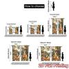 2pcs, 2D FLAT PRINTING Curtains (Without Rod) Autumn Gathering Modern Curtains&Window Treatment Yarn Curtains Art Deco Festive