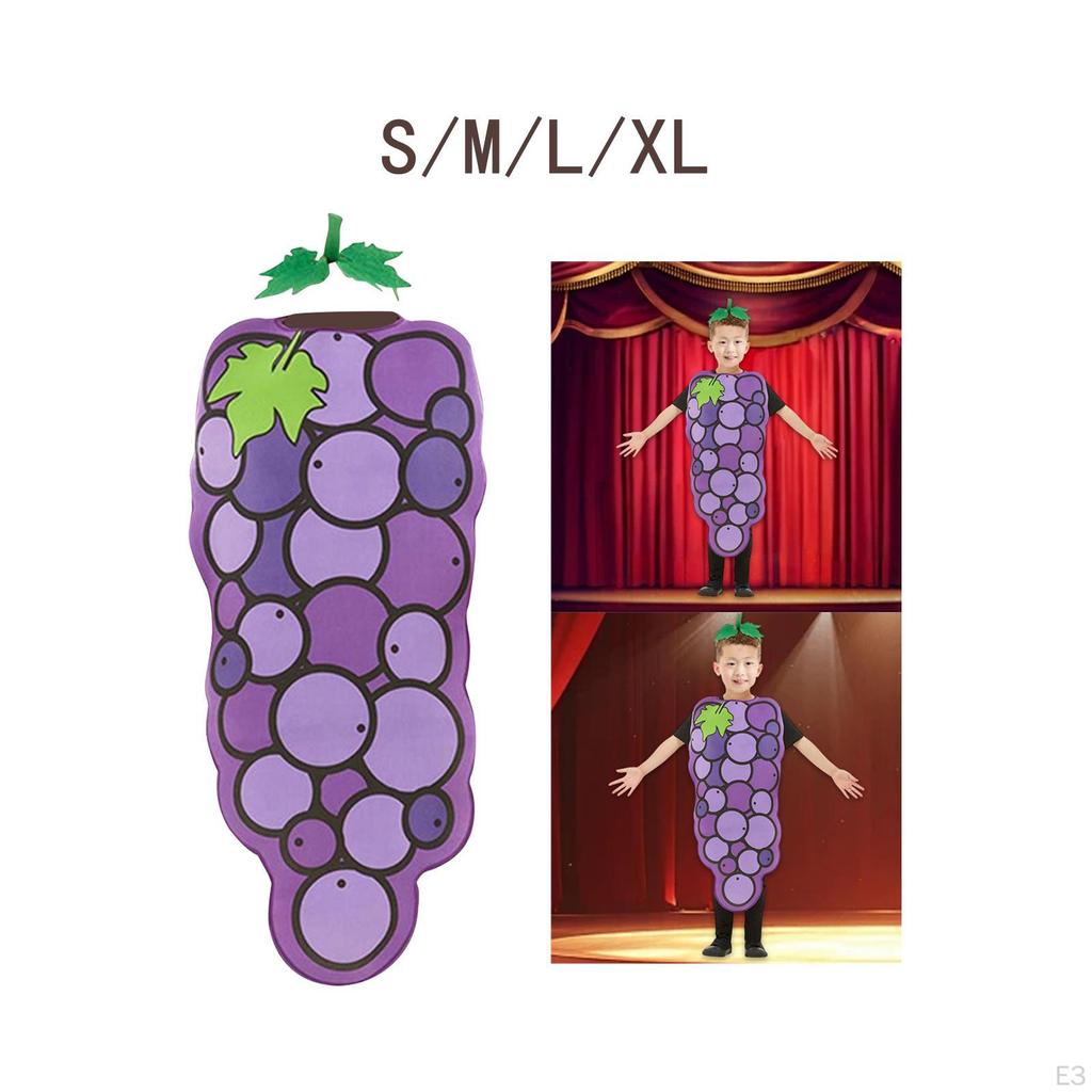 Детский костюм винограда косплей фрукт для сценических выступлений платья