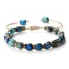 Fashion Jewelry Bracelets Bangles 5*7mm Bohemian Handmade Emperor Stone Beaded Bracelets Charm Woven Bangles Jewelry