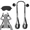 Sexyhot SM Goods Ножной ограничитель Растяжимый ремень Наручники Ножные кандалы Обе ноги Обе руки Ограничительный ремень SM Регулируемая маска для глаз в комплекте