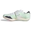 Adizero Прыжки в высоту Белый Зеленый Спаркл Унисекс Кроссовки Облачно-белый Основной черный ID7243