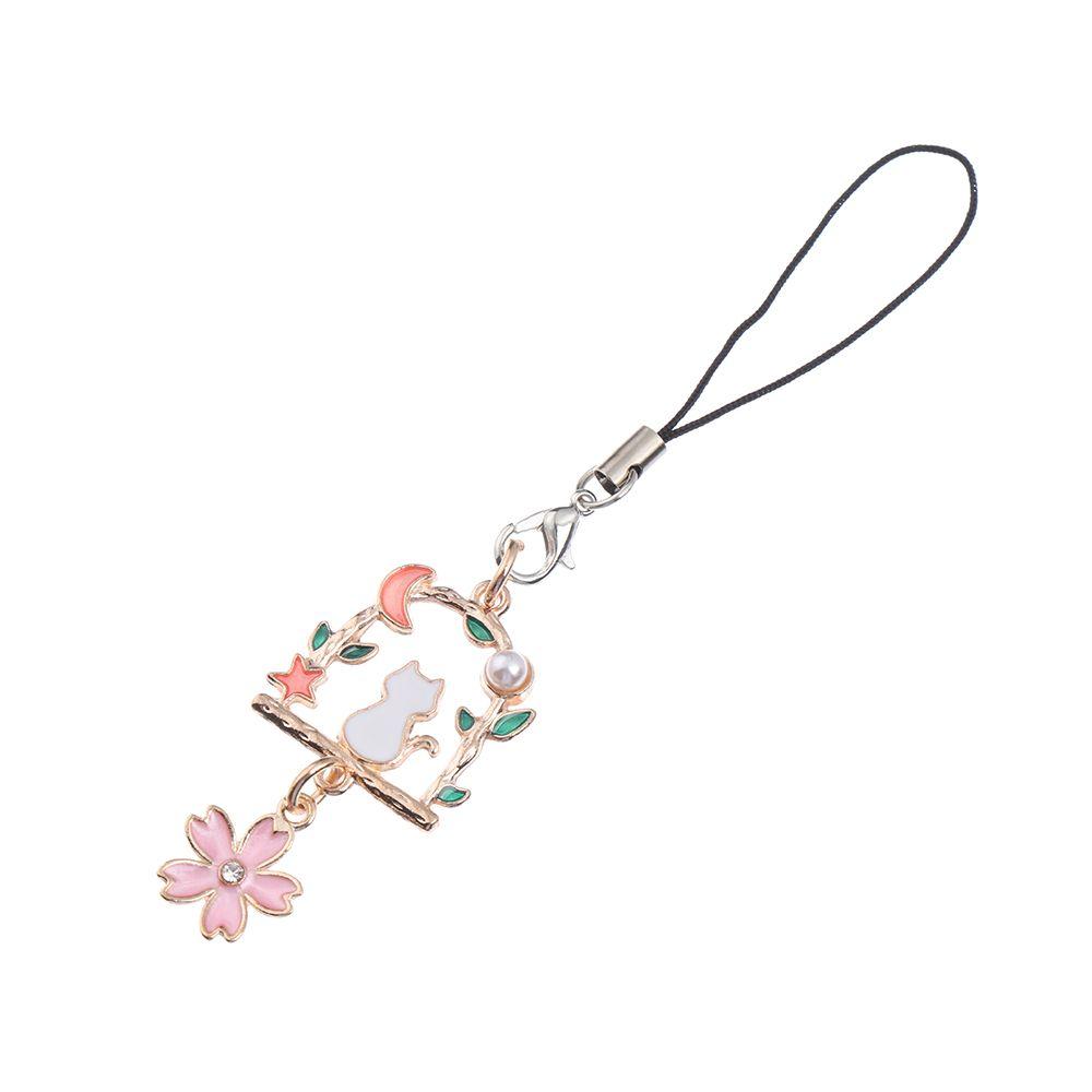 Подарок ремешок для ключей сумка-шнурок аксессуары мини-чехол для телефона кулон цветок милый